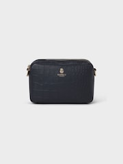 Sacoche pour appareil photo OSPREY LONDON The Chester mi-longue en cuir bleu - Image 1 of 7
