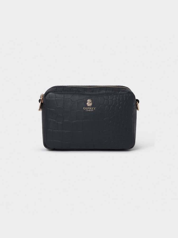OSPREY LONDON Blue The Chester Midi Leather Camera Bag - Image 1 of 7 OSPREY LONDON Blue The Chester Midi Leather Camera Bag - Image 1 of 7