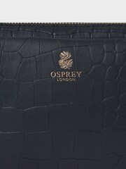 Sacoche pour appareil photo OSPREY LONDON The Chester mi-longue en cuir bleu - Image 7 of 7