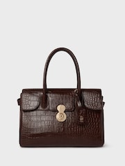 OSPREY LONDON The Weybridge Leather Shoulder Brown Bag - Image 4 of 8