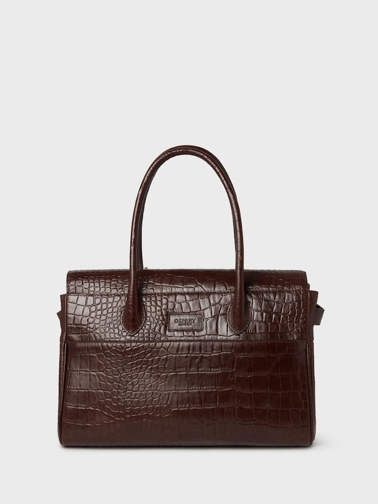 OSPREY LONDON The Weybridge Leather Shoulder Brown Bag - Image 7 of 8