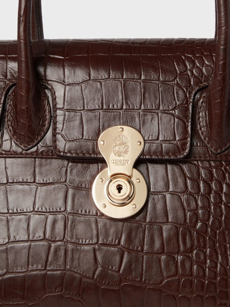 OSPREY LONDON The Weybridge Leather Shoulder Brown Bag - Image 8 of 8