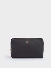Svart - Osprey London The Adaline Leather Washbag - Bild 2 av 4
