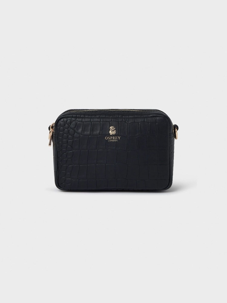 OSPREY LONDON The Chester Midi Leather Camera Black Bag - Image 2 of 7