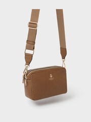OSPREY LONDON Green The Chester Midi Leather Camera Bag - Image 1 of 7