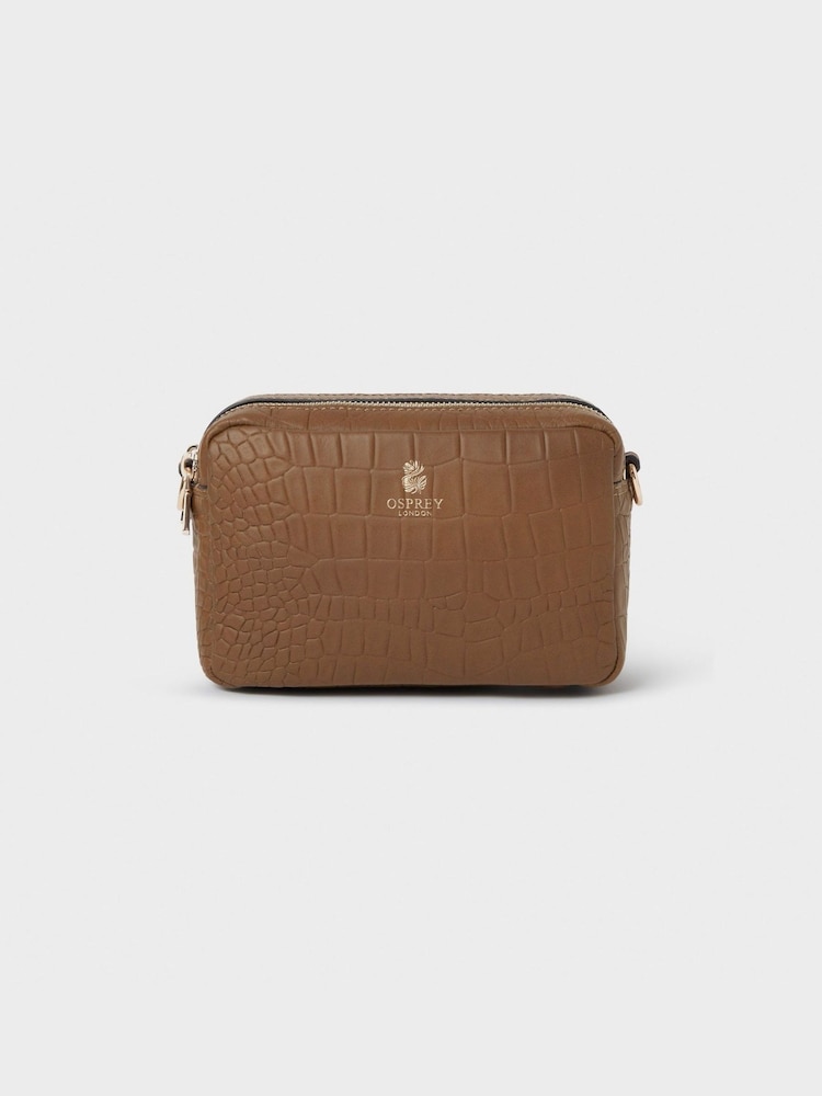 OSPREY LONDON Green The Chester Midi Leather Camera Bag - Image 2 of 7