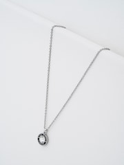 Ted Baker Silver Tone Cherlie Crystal Button Pendant Necklace - Image 5 of 7
