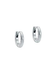 Ted Baker Silver Tone Crislie Logo Hoop Earrings - Image 1 of 6