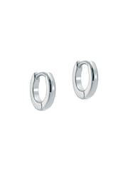 Ted Baker Silver Tone Crislie Logo Hoop Earrings - Image 4 of 6