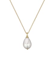 Ted Baker Gold Tone Parmlia: Pearly Chain Pendant Necklace - Image 4 of 6