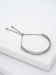 Ted Baker Silver Tone Isabela Crystal Baguette Adjustable Bracelet - Image 1 of 6