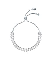 Ted Baker Silver Tone Isabela Crystal Baguette Adjustable Bracelet - Image 3 of 6