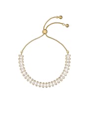 Ted Baker Gold Tone Isabela Crystal Baguette Adjustable Bracelet - Image 3 of 6