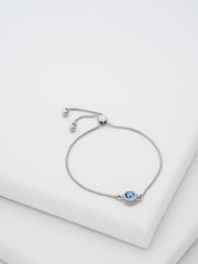 Ted Baker Silver SOLETA: Solitaire Sparkle Crystal Adjustable Bracelet - Image 1 of 6
