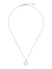 Ted Baker Silver Tone Haloan Halo Crystal Pendant Necklace - Image 1 of 4