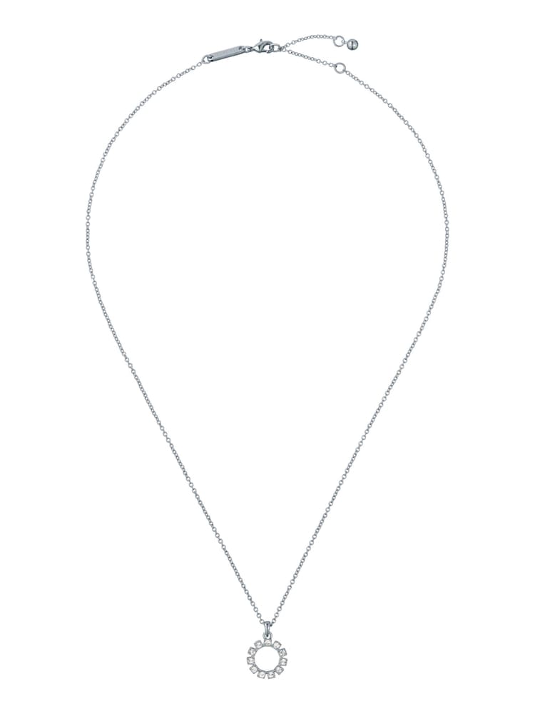 Ted Baker Silver Tone Haloan Halo Crystal Pendant Necklace - Image 1 of 4