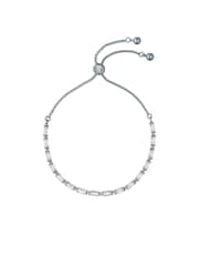 Ted Baker Silver Tone Isela Crystal Baguette Slinky Adjustable Bracelet - Image 3 of 6
