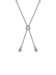 Ted Baker Silver Tone Isela Crystal Baguette Slinky Adjustable Bracelet - Image 4 of 6