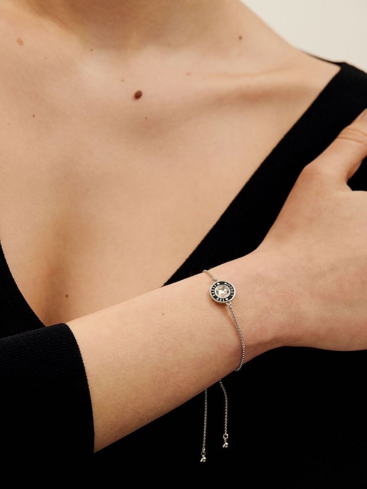Ted Baker Silver Tone Isalie Crystal Baguette Slinky Drop Bracelet - Image 7 of 7