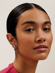 Ted Baker Silver Tone Sinliaa Crystal Hoop Earrings - Image 6 of 7