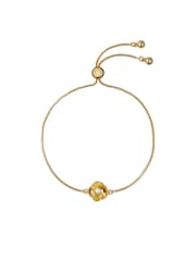 Ted Baker Gold Tone Florie Pearl Flower Adjustable Bracelet - Image 2 of 5