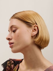 Ted Baker Silver Multi Heplie: Crystal Hoop Earrings - Image 6 of 6