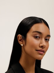 Ted Baker Gold Tone Cherelle Crystal Button Stud Earrings - Image 7 of 7