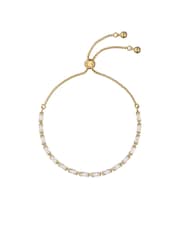 Ted Baker Gold Tone Isela Crystal Baguette Slinky Adjustable Bracelet - Image 3 of 7