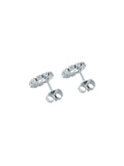 Ted Baker Silver Tone Haliana Halo Crystal Stud Earrings - Image 3 of 5
