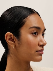 Ted Baker Gold Heplie: Crystal Hoop Earrings - Image 6 of 6