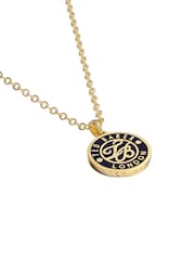 Ted Baker Gold Tone Monella Monogram Button Pendant Necklace - Image 5 of 6
