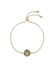 Ted Baker Gold Tone Monelle Monogram Button Adjustable Bracelet - Image 2 of 6