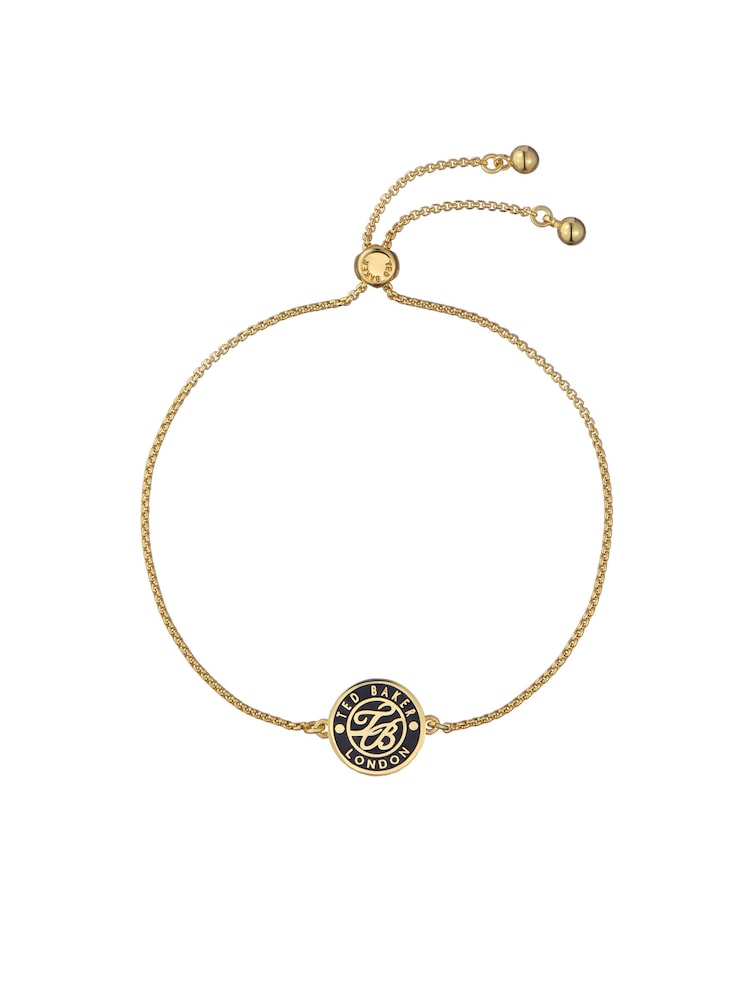 Ted Baker Gold Tone Monelle Monogram Button Adjustable Bracelet - Image 2 of 6