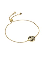 Ted Baker Gold Tone Monelle Monogram Button Adjustable Bracelet - Image 4 of 6