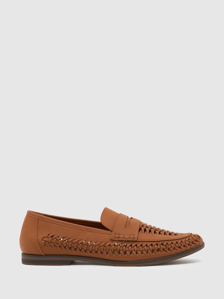 Бежевый - Плетеные мокасины Schuh Reem - Image 1 of 4