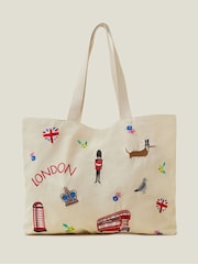 Accessorize vezena nakupovalna torba London - Slika 1 iz 3