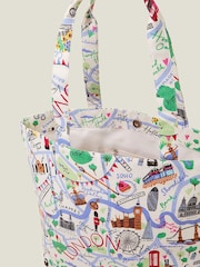 Accessorize London Zemljevid potisk; vzorec Nakupovalna torba - Slika 4 iz 4