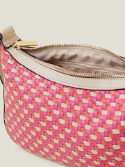Accessorize Weave Zip Top Cross-Body Bag - Image 4 of 4