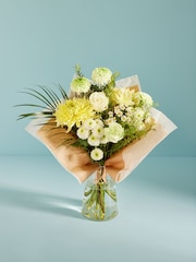 Yellow and Green Chrysanthemum Fresh Flower Bouquet - Image 1 of 4