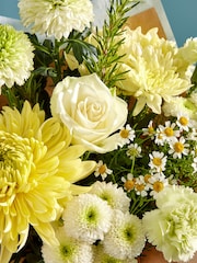 Yellow and Green Chrysanthemum Fresh Flower Bouquet - Image 2 of 4