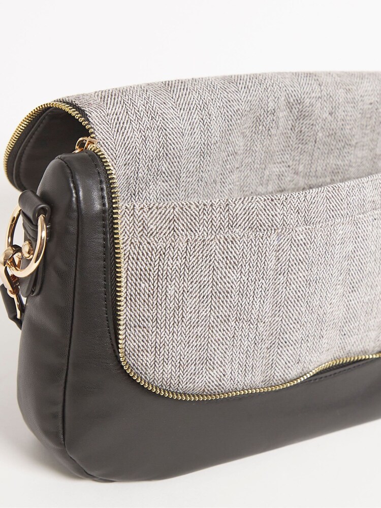 JD Williams Black Soft Shoulder Bag - Image 4 of 4