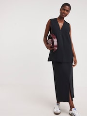 JD Williams Black Longline Waistcoat - Image 4 of 5
