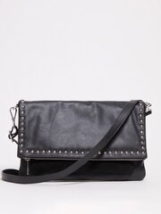 JD Williams Black Leather Studded Bag - Image 1 of 4