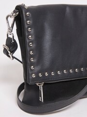 JD Williams Black Leather Studded Bag - Image 3 of 4