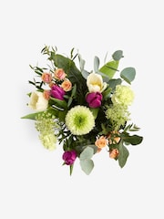 The Chateau by Angel Strawbridge Purple/White Spray Rose and Tulip Fresh Flower Bouquet in Pail - Image 4 of 4
