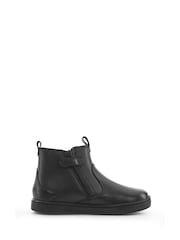 Start Rite Energy Leather Zip Up Black Boots - Image 2 of 6