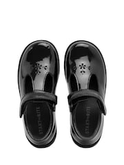 Start-Rite Liberty Black Patent Leather T-Bar Smart Shoes F Fit - Image 5 of 6