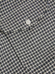 Reiss Black Logic Houndstooth Overshirt - Image 5 of 5