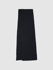 Azul marino oscuro - Reiss Alderny Atelier Ribbed-Cashmere Scarf - Imagen 1 de 4
