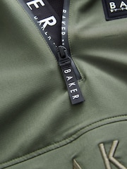 Baker by Ted Baker Khaki Green Half Zip Jacket - Image 11 of 13